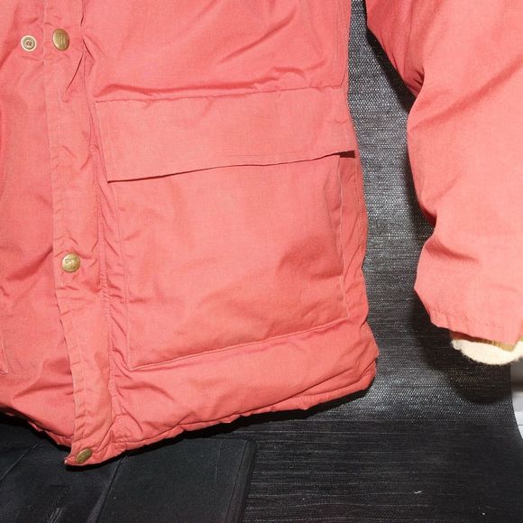 Vintage Trailwise Berkeley CA Mens Puffer Down Jacket Size Medium Rust-Orange - Picture 6 of 13